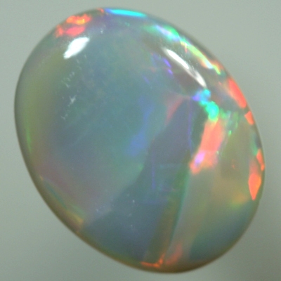 SOLID SEMI BLACK OPAL Large rainbow rolling flashes